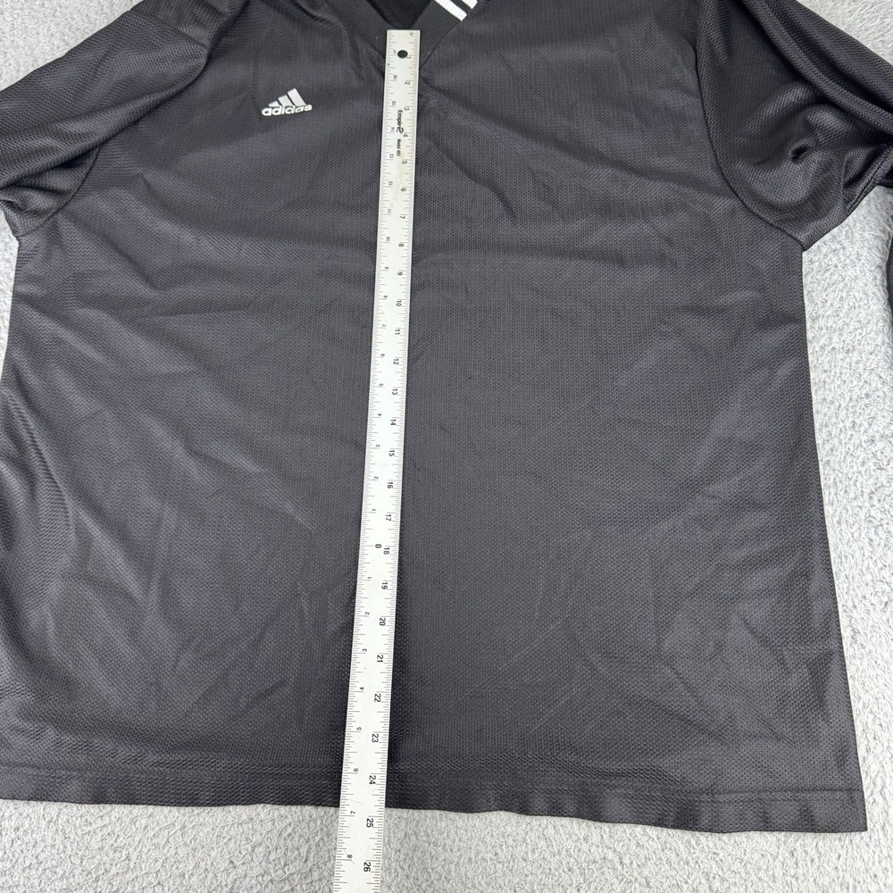 Adidas's Mens Shirt Size Lg Vintage Pullover Black Dazzle Soccer Goalie 90s Y2k - Picture 5 of 8
